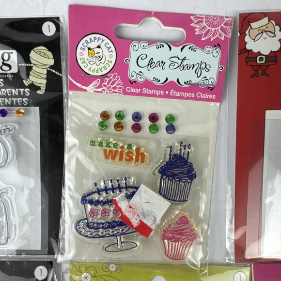 (8) Lot of Clear Stamps scrapbooking cards journal holidays NEW 27 stamps total - Picture 8 of 14